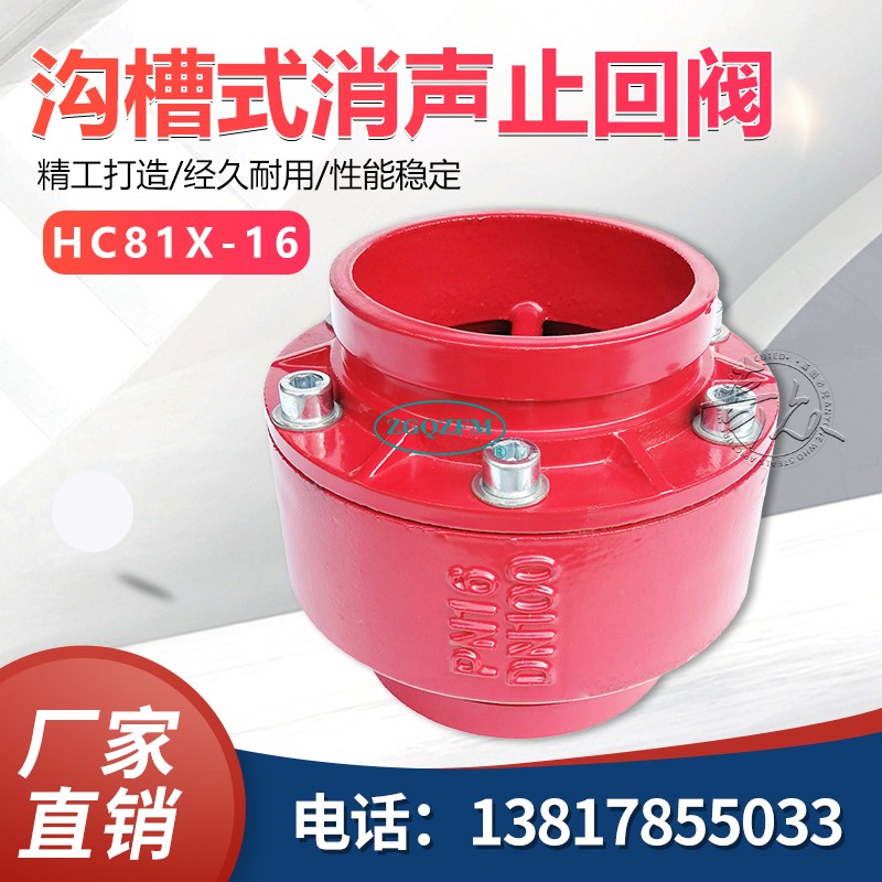 沟槽式消声止回阀