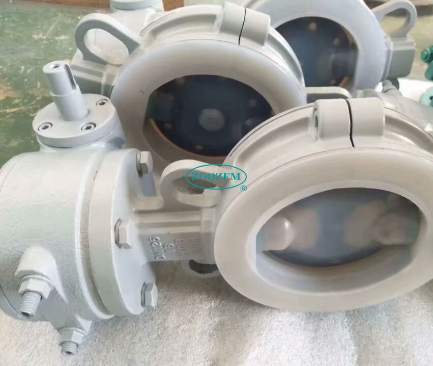 蜗轮对夹衬氟蝶阀